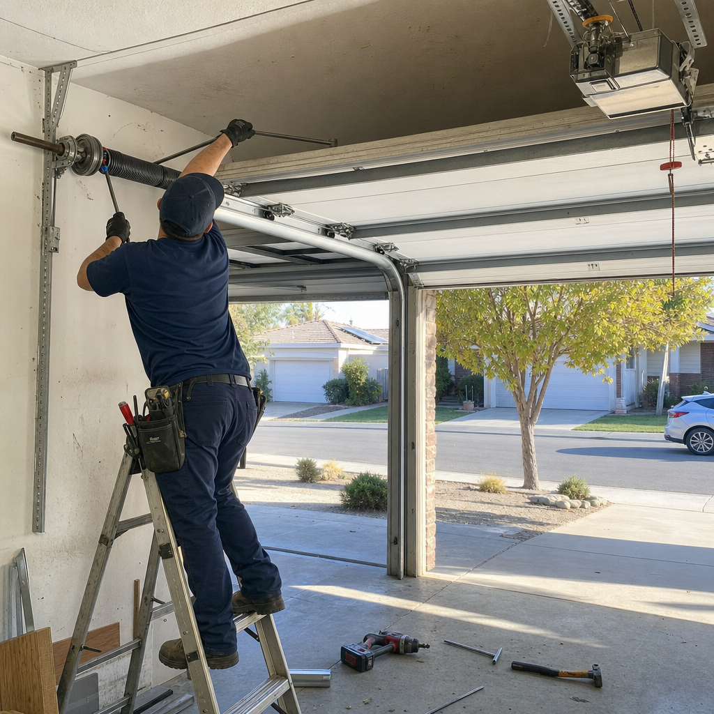 Double Car Door Installation